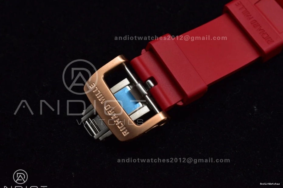 Rubber V Red Edition Lotus ModernLook 1:1 1020 Strap Dial A7750 KVF on Chrono Crystal Best RM011 NTPT 0324